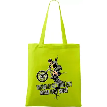 Nedalo se odolat, mám to v sobě kolo - Taška bavlněná - 42 x 38 cm ( Limetková )