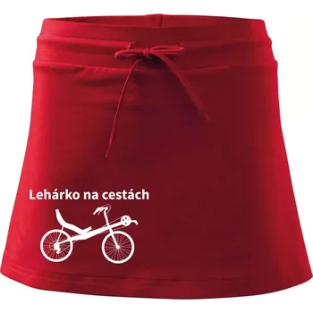 Dámská sukně Lehárko na cestách - Sportovní sukně - two in one - S ( Červená )