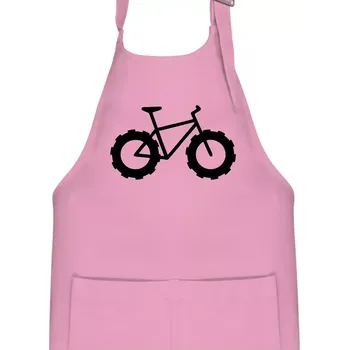 Kuchyňská zástěra Fatbike - Dětská zástěra na vaření - Univerzální velikost ( Růžová )