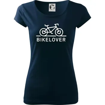 Dámské tričko Bike lover - Dámské triko Pure - S ( Námořní modrá (velmi tmavá - téměř černá) )