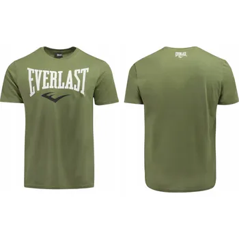 Everlast Pánské Tričko Bavlněné Khaki Zelené 290J86 Velikost L