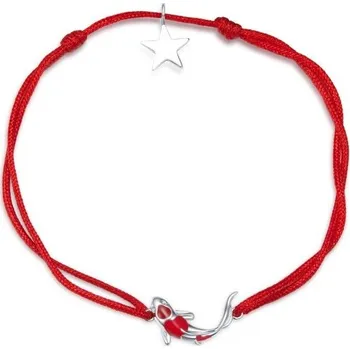 Náramek Elenys látkový nastavitelný náramek s Koi kaprem