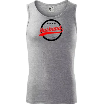 Husband since (váš ročník) - Tílko pánské Core - 2XL ( Tmavě šedý melír )