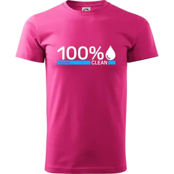 Pánská móda 100% Clean - Klasické pánské triko vyšší gramáže - 2XL ( Purpurová )