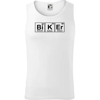 Biker - Tabulka prvků - Tílko pánské Core - L ( Bílá )