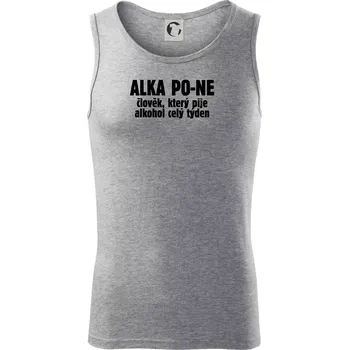 Alkapone - Tílko pánské Core - 2XL ( Tmavě šedý melír )