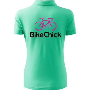 Bike Chick - Polokošile dámská Pique Polo - 2XL ( Mátová )