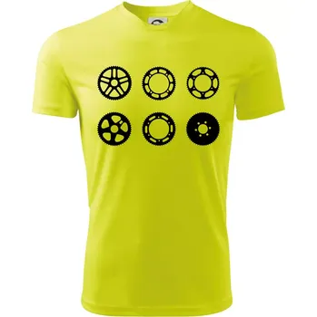 Chlapecké tričko Cyklo Převodníky - Dětské triko sportovní (dresovina) - 122 cm/6 let ( Neonově žlutá )
