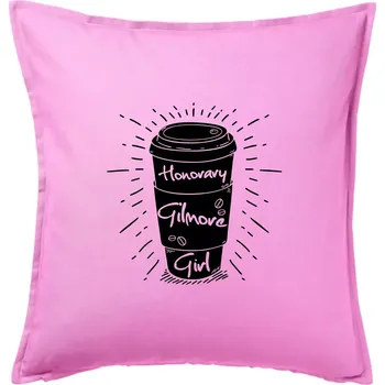 Polštář Honorary Gilmore Girl - Polštář 50x50 - 50x50 - Pouze potah ( Růžová )