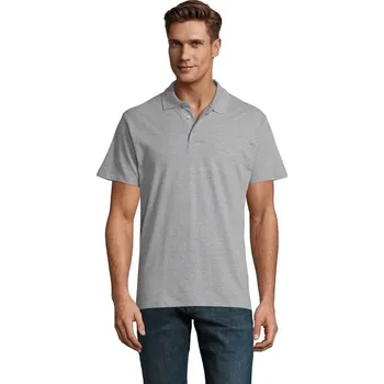 Pánská košile SPRING II MEN Polo 210g - Šedá Melanž 2M