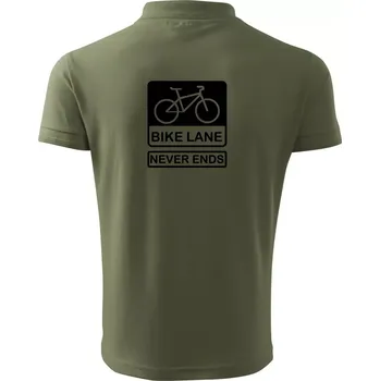 Pánská košile Bike lane - Polokošile pánská Pique Polo 203 - 4XL ( Khaki )