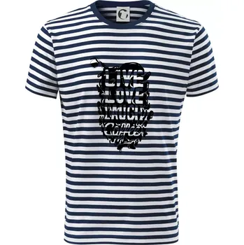 Live love laugh coffee - Triko na vodu - XS ( Prouhovaná )