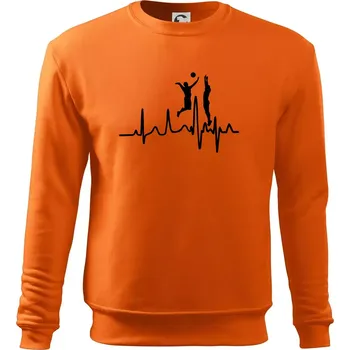 Pánská mikina EKG volejbalisti muži - Mikina Essential pánská - M ( Oranžová )