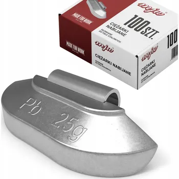 Sada na opravu pneumatiky MJW Závaží 25g naklepávací PB pro ocelové disky 100 ks olověné