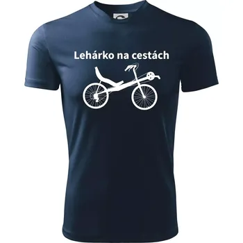 Chlapecké oblečení Lehárko na cestách - Dětské triko sportovní (dresovina) - 146 cm/10 let ( Námořní modrá (velmi tmavá - téměř černá) )