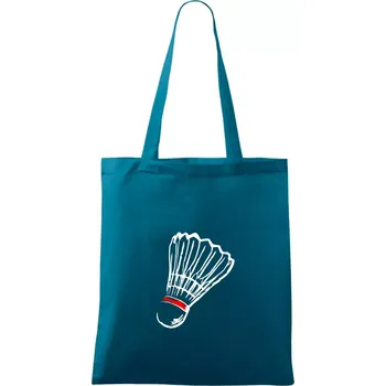 Badminton košík - Taška bavlněná - 42 x 38 cm ( Petrolejová )