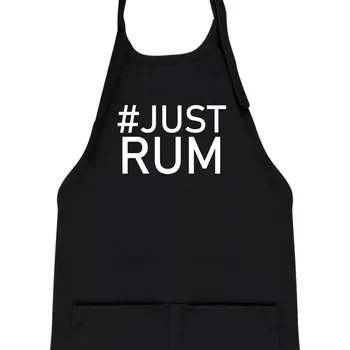 Kuchyňská zástěra Just rum - Dětská zástěra na vaření - Univerzální velikost ( Černá )