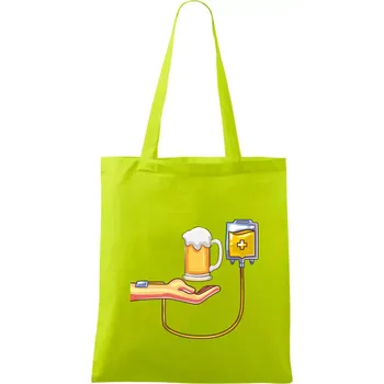 Pivo infuze - Taška bavlněná - 42 x 38 cm ( Limetková )