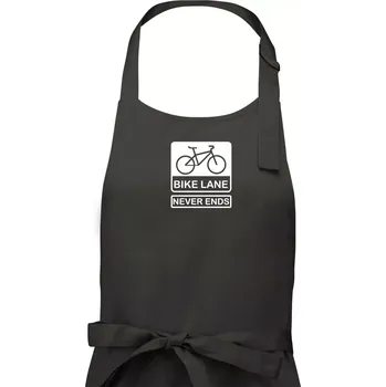 Kuchyňská zástěra Bike lane - Dámská zástěra na vaření - Univerzální velikost ( Tmavá břidlice (šedá se zeleným nádechem) )