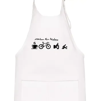 Kuchyňská zástěra Plan for today - Dětská zástěra na vaření - Univerzální velikost ( Bílá )