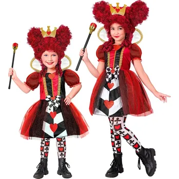 Karnevalový kostým Dívčí kostým Srdcová královna - Pro věk 4-5 let