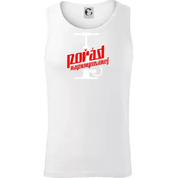 Pořád napumpovanej - Tílko pánské Core - L ( Bílá )