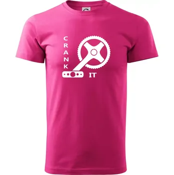 Pánská móda Crank it - Klasické pánské triko vyšší gramáže - XL ( Purpurová )