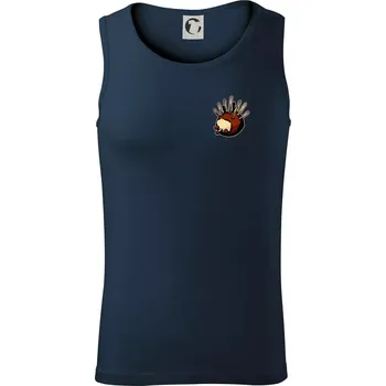Kaštanový ježeček - prso - Tílko pánské Core - XL ( Námořní modrá (velmi tmavá - téměř černá) )