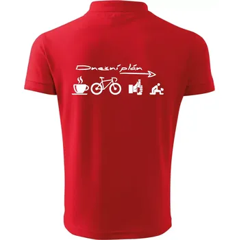 Pánská košile Dnešní plán - Polokošile pánská Pique Polo 203 - M ( Červená )