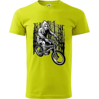 Ride Bike To Kill - Klasické pánské triko vyšší gramáže - M ( Limetková )