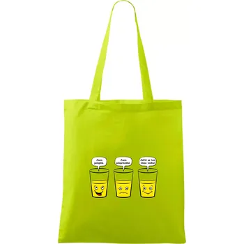 Skleničky - vodka (Hana-creative) - Taška bavlněná - 42 x 38 cm ( Limetková )