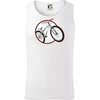 Pánské termoprádlo Downhill kolo v kruhu - Tílko pánské Core - L ( Bílá )