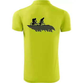 Pánská košile Cyclo duo - Polokošile Victory sportovní (dresovina) - S ( Limetková )