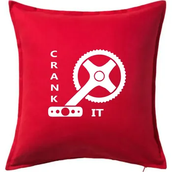 Polštář Crank it - Polštář 50x50 - 50x50 - Pouze potah ( Červená )