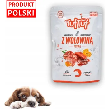 Pamlsek pro psa TUF TUF SÁČEK PAMLSEK PAMLSKY PRO PSA HOVĚZÍ S DYŇÍ 100G