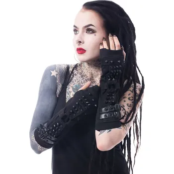 Cyklistické rukavice narukávník Poizen Industries - SHADOW - BLACK