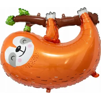 Balónek BALÓNEK HELIUM Lenochod Hnědý Velký 79 Cm GODAN ZÁRUKA Vysoké KVALITY