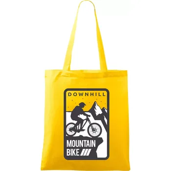 MTB downhill hranaté - Taška bavlněná - 42 x 38 cm ( Žlutá )