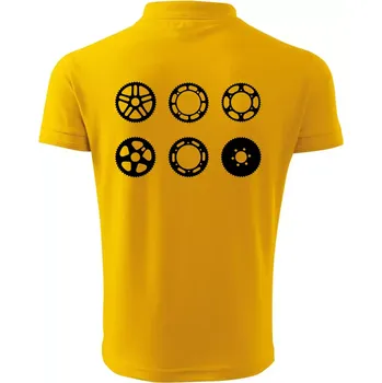 Pánská košile Cyklo Převodníky - Polokošile pánská Pique Polo 203 - XL ( Žlutá )