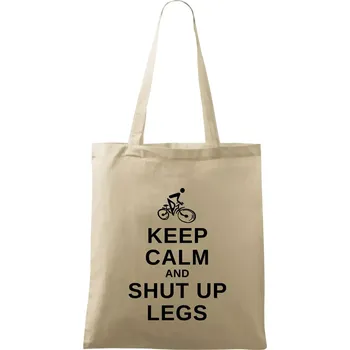 Nákupní taška Keep calm and shut your legs - Taška bavlněná - 42 x 38 cm ( Naturální )