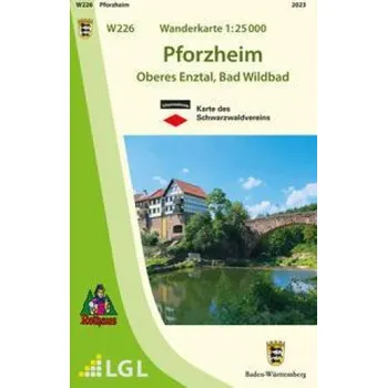 Wanderkarte 1:25000 Pforzheim (DE)