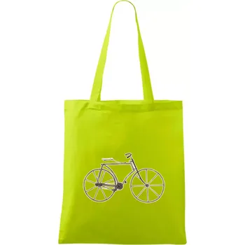 Dřevěné kolo - Taška bavlněná - 42 x 38 cm ( Limetková )