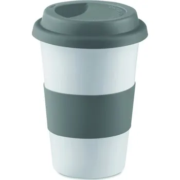 Keramický hrnek s víčkem Tribeca - Šedá