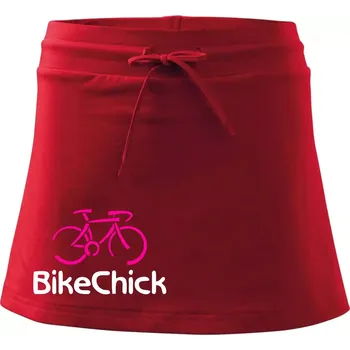Dámská sukně Bike Chick - Sportovní sukně - two in one - XS ( Červená )