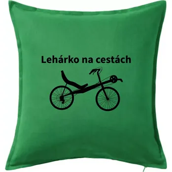 Polštář Lehárko na cestách - Polštář 50x50 - 50x50 - Pouze potah ( Středně zelená )