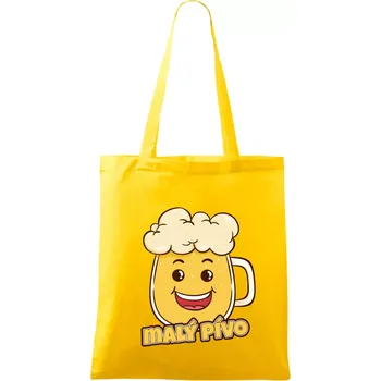 Malý pívo - Taška bavlněná - 42 x 38 cm ( Žlutá )