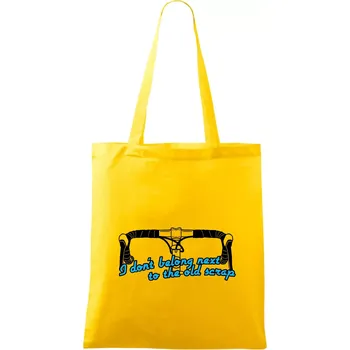 I don't belong next to the old scrap - Taška bavlněná - 42 x 38 cm ( Žlutá )