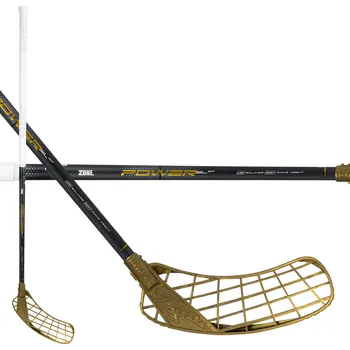 Florbalová hůl Zone Hyper Power Superlight 27 Raw/Gold vel. 96cm (= 106cm) levá kulatá (levá ruka dole)