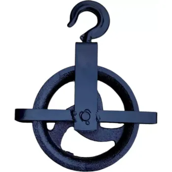 lanový naviják Kladka stavební 160mm, s vodící lištou, na provaz 22 mm, nosnost 450 kg