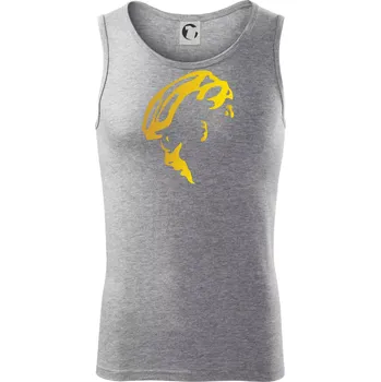 Hlava cyklista zlatá - Tílko pánské Core - S ( Tmavě šedý melír )